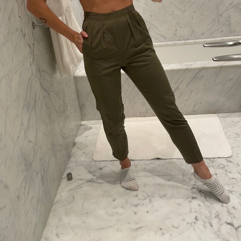 Olive Green Vintage Barney’s New York Trousers